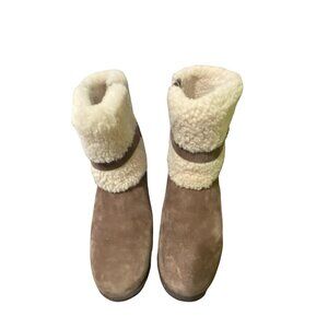UGG Blayre II Brown and Cream Shearling Boots Women’s 9